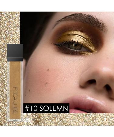 FOCALLURE 2PCS Liquid Glitter Eyeshadow Set - Metallic Shimmer, Long Lasting, Waterproof Formula - High Pigmented & Quick-Drying Sparkling Eye Makeup - Buy Online on GoSupps.com