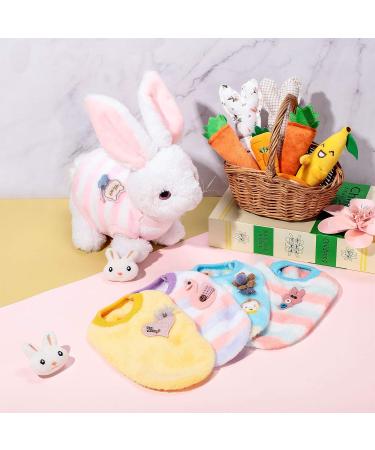 8-Piece Warm Fleece Pet Rabbit Clothes | Cute Small Animal Vest T-Shirt for Bunny, Kitten, Ferret, Chihuahua, Puppy | Soft & Cozy Apparel for Small Animals - Buy Online on GoSupps.com