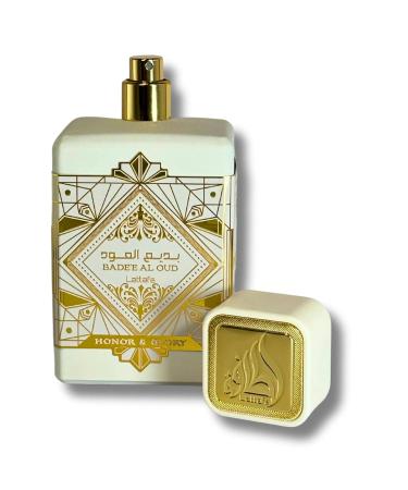 Lattafa Bade'e Al Oud Honor & Glory for Unisex Eau de Parfum Spray 3.4 Ounce / 100 Ml Oriental Spicy Fruity Vanilla Amber Wood - Buy Online on GoSupps.com