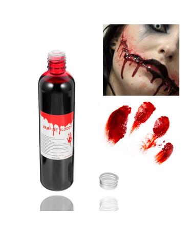 Fake Blood Washable Makeup 1.01oz(30ML) Halloween Fake Liquid Blood for Zombie Bride Clothes Monster SFX Scary Clown and Vampire Makeup & Monster Dress Up Cosplay 1 Pack