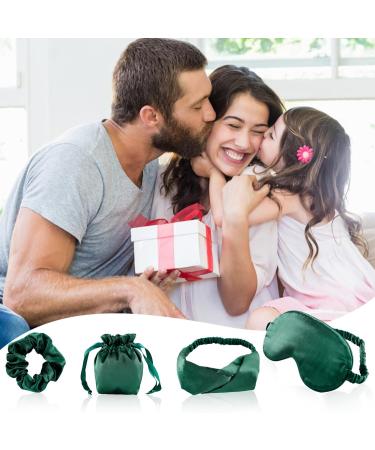 Breathable Soft Solid Color Faux Silk Eye Cover with Headband and Lightweight Sleeping Bag - Buy Online on GoSupps.com