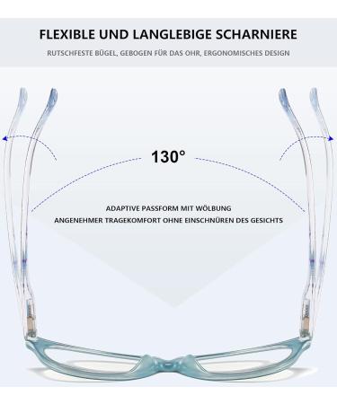 Shop Stylish Lanomi Cat Eye Reading Glasses for Women - Blue Light Filter Flower Pattern 1.5x Magnification - Buy Online on GoSupps.com