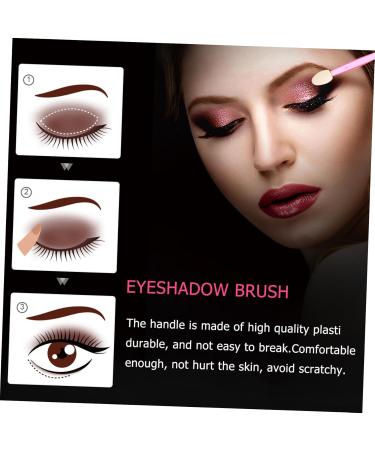 FOYTOKI 100pcs Double Ended Eyeshadow Brush Makeup Eye Shadow Brush Dual Sides Eyeshadow Plastic - Buy Online on GoSupps.com