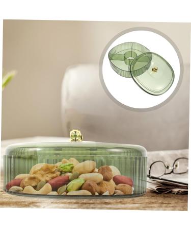Zerodeko Nut Trays European Serving Candy Layer Snack Organizer Dried Household Style Platter with Plate Container Nut 22X9.5CM Green - Buy Online on GoSupps.com