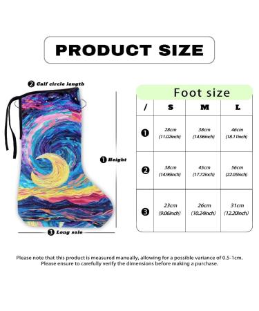 Starry Night Print Washable Leg Cast Cover | Adjustable Knee Cast Sock for Men & Women | Breathable Foot Cast Protector Sleeve - Buy Online on GoSupps.com
