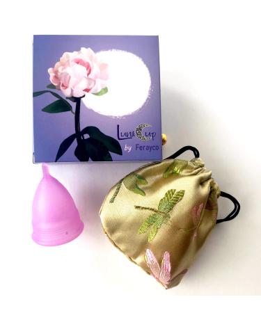Luna Cup by Ferayco Menstrual Cup 1 Small Period Cup with 1 Carry Bag.