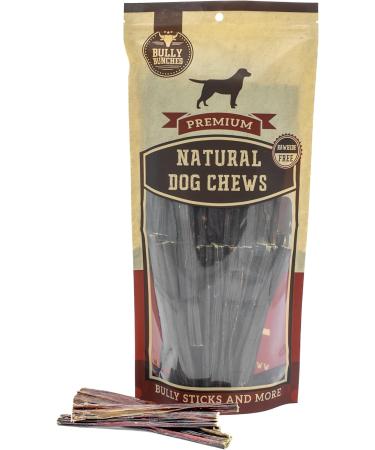 Bully Bunches All Natural 6 Inch Beef Jerky Sticks Soft and Crunchy Gullet Chews - Odour Free Rawhide Free Chemical Free Safe Healthy and Nutritious Dog Treats for Light Chewers 40 Pk 6 Inch 20 count (Pack of 1) - Buy Online on GoSupps.com