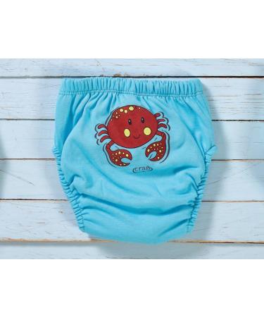 Ozyol Trainer Trousers for Droplet Training - 6-Pack Reusable Baby Underwear for Toilet Training with 90 Aquatic Animals - International Shipping Available - Buy Online on GoSupps.com