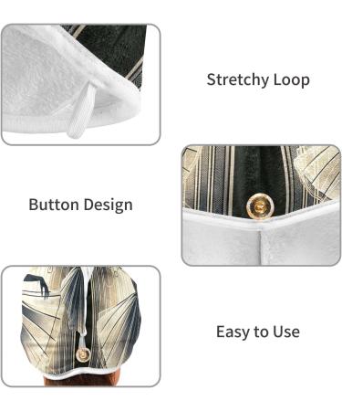 Art Nouveau Ballerina Hair Towels - Super Absorbent 2 Pack Quick Dry Turbans for Women & Girls - Buy Online on GoSupps.com