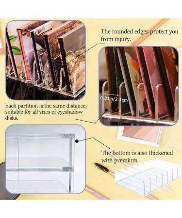 Echwave 4Pcs Acrylic Eyeshadow Palette Makeup Organizer 7 Cells Cosmetic Storage Holder - Buy Online on GoSupps.com