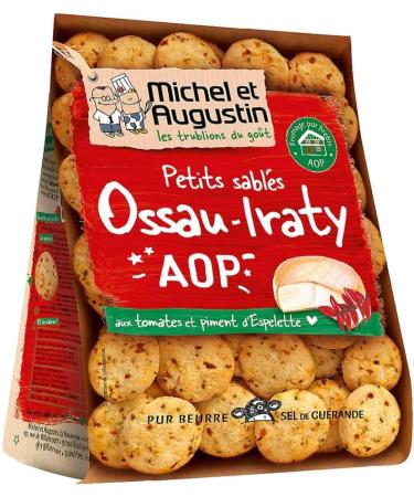Michel Et Augustin Ossau Iraty Salty Shortbreads 100g - Pack of 3 - Buy Online on GoSupps.com