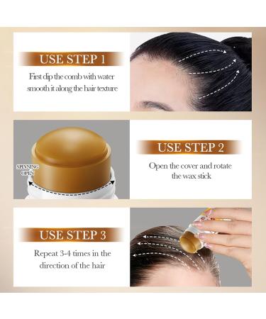 2 Pack Organic Natural Batana Oil Hair Wax Sticks for Frizzy Hair & Edge Control Hair Styling Pomade for Women Girls Men Non-Greasy Fixing & Smoothing Broken Hair - Buy Online on GoSupps.com