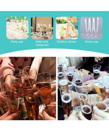 KBG 40 Pack 5 Oz Disposable Plastic Champagne Flutes | Mimosa Bar Glasses | Transparent 30 Pack-2 - Buy Online on GoSupps.com