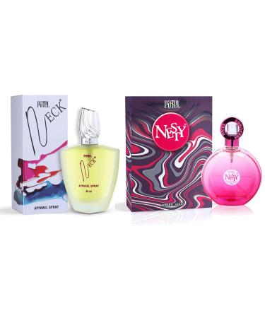 PATEL PERFUMES Neck & Nesty Premium Apparel Spray For Long-Lasting Fragrance For Unisex 50ml+100ml - Floral