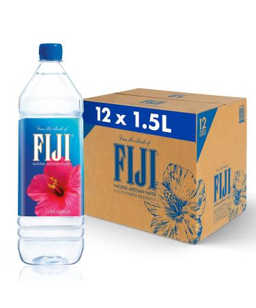 FIJI Natural Artesian Water 1.5L Case 50.7 OZ (Pack of 12)