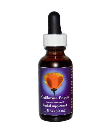 California Poppy Dropper Flower Essence Services 1 oz Liquid