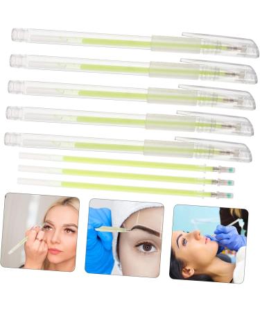 CANIGHT 5pcs Beauty Spot Eyebrow Pencil Eyebrow Markers Eyebrow Microblading Pen Pen Plastic - Buy Online on GoSupps.com