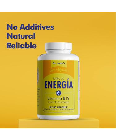 Santo Remedio Vitamin B12 1000 MCG 180 Capsules -Non-GMO, Gluten Free, Energy Booster - Buy Online on GoSupps.com