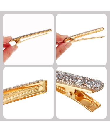 8-Piece Rhinestone Hair Clips - Crystal Alligator Hair Pins for Women and Girls - Buy Online on GoSupps.com