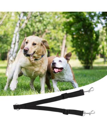 Double Dog Lead Double Ended Lead For Dogs Adjustable Double Lead For 2 Dogs 360 Rotation Dog Leash Coupler Double Dog Lead For Walking 2 Dogs No Tangle(Black) - Buy Online on GoSupps.com