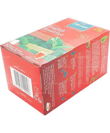 Dilmah English Breakfast Ceylon Tea - 50 Tea Bags 100g - Buy Online on GoSupps.com