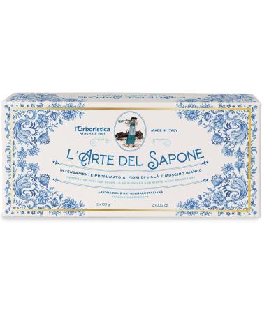 Athena's Herbalist | The Art of Soap 2 intensely scented soaps with lilac blossom and white musk 2 soaps x 100g - Buy Online on GoSupps.com