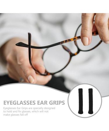GLEAVI Glasses Ear Pads Soft Knitted Cotton Fabric Non-Slip Temple Tips | Black Eyewear Accessories for Ultimate Comfort - Buy Online on GoSupps.com