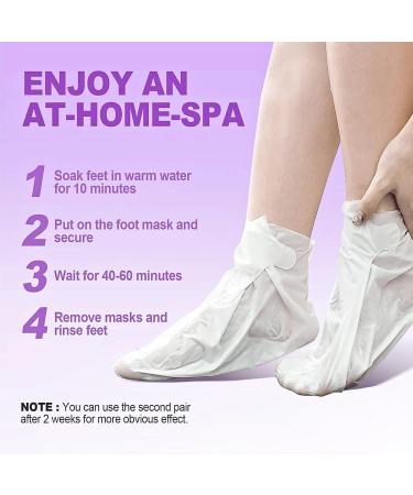 3 Pairs Exfoliating Foot Peel Mask Moisturizing Care Foot Mask Socks Foot Peel Socks Callus Remover for Feet Repair Heels Removes Dry Dead Skin Cracked Heel for Baby Soft Feet- Lavender - Buy Online on GoSupps.com