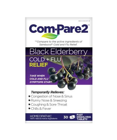 Com-Pare2 Black Elderberry Cold + Flu Relief