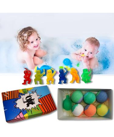 Kids Bath Bombs with A Surprise Ninja Toy Inside & Turtle SOAP ON The Rope Colored XL Bath Bombs Kid Safe Designed for Boys with Organic Essential Oils - Buy Online on GoSupps.com