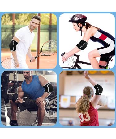 Elbow Pads with Thick Sponge Padding for Kids and Adults - Breathable Arm Brace Support for Fitness and Tendonitis - Buy Online on GoSupps.com