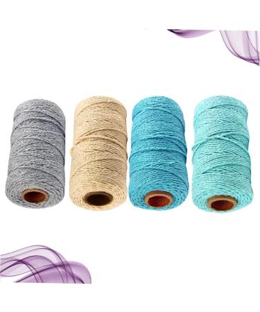 Coheali 8 Rolls Twisted Cord Rope - Natural Kitchen Thread for DIY Crafts Macrame Accessories & Gift Wrapping - High-Quality Nylon Cord for Tinkering & Baking - Buy Online on GoSupps.com