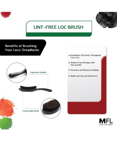 Soft Bristle Locs Lint Brush | Ideal for Loc Brushing | Effortlessly Remove Lint - Buy Online on GoSupps.com