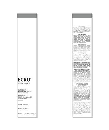 ECRU NEW YORK Sunlight Finishing Spray 2 Fl Oz (Pack of 1) - Buy Online on GoSupps.com