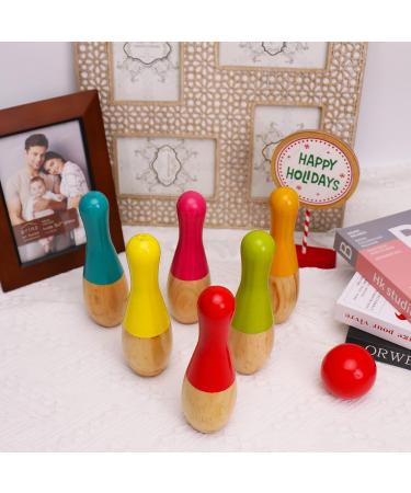 Wooden Bowling Game Set - Indoor and Outdoor Fun for Toddlers, Children, and Adults - Buy Online on GoSupps.com