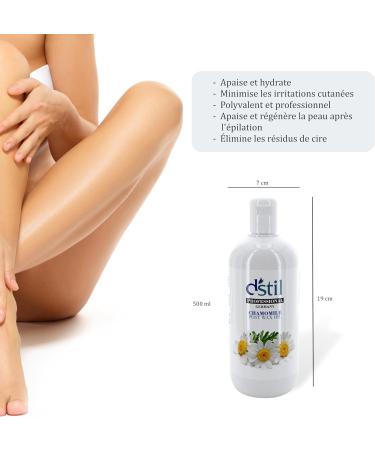 Dstil Chamomile Oil 500ml Post-Depilatory Care Oil Removes Wax Residue Body Care Waxing Hair Removal - Buy Online on GoSupps.com