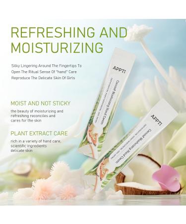 APPTI Moisturizing Hand Cream Day Clean Hand Lotion Travel Size Hand Cream Daily Moisturizing Hand Cream For Dry Hands - Coconut Fragrance Pack of 20 - Buy Online on GoSupps.com