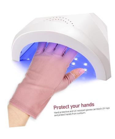 POPETPOP 2 Pairs Uv Gloves Nail Art Gel Nails Gel Gloves for Gel Manicure Nail Gloves Uv Sun Protection Gloves Nail Art Accessory Nail Art Accessories Anti Gloves Anti- up Cotton - Buy Online on GoSupps.com