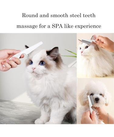 2Pcs Flea Comb Flea Comb for Dogs Cat Comb Tear Stain Removal Cat Comb for Grooming and Dehairing Face and Paws Tooth Comb Grooming Set Remove Float Hair Tear Marks Tick Removal Tool - Buy Online on GoSupps.com