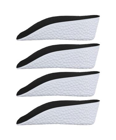 2 Pairs Orthopedic High Pads 1.38 Inch Orthopedic Height Increase Insoles Arch Support Insoles High Pads Orthopedic High Heel Pads for Men Women(Black) Black 1.38 Inch
