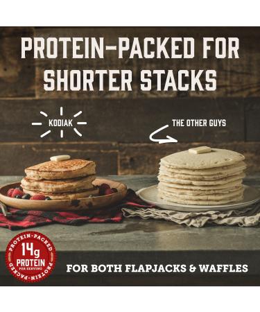 Kodiak Cakes Protein Pancake Mix Buttermilk 20oz (Pack of 3) - High Protein Flapjack & Waffle Mix - Buy Online on GoSupps.com