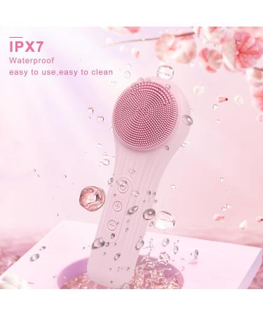 Buy Silicone Face Scrubber Exfoliator - Waterproof Rechargeable Facial Brush for Deep Cleansing & Massage - Ideal for Men & Women (Pink - Buy Online on GoSupps.com