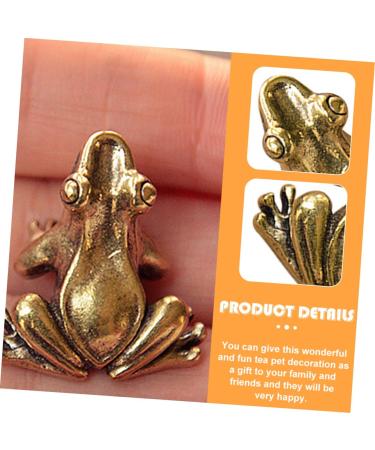 Alipis 1pc Figures Vivid Desktop Delicate Adornment Keychain Frog-designed Tabletop Vintage Pet Tea - Buy Online on GoSupps.com