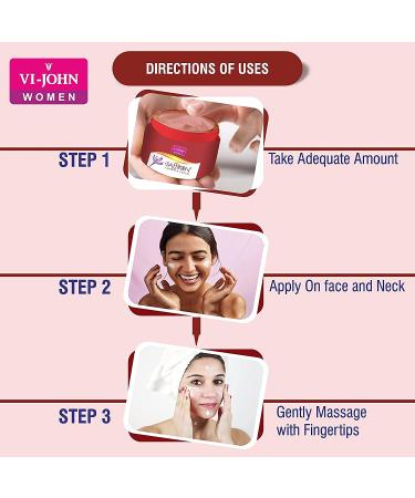 Valocity VI-JOHN Advanced Saffron Fairness Cream for Women - Natural Skin Whitening Dark Spot Removal Heal & Repair - 50gm Pack of 4 | Suitable for All Skin Types - Buy Online on GoSupps.com