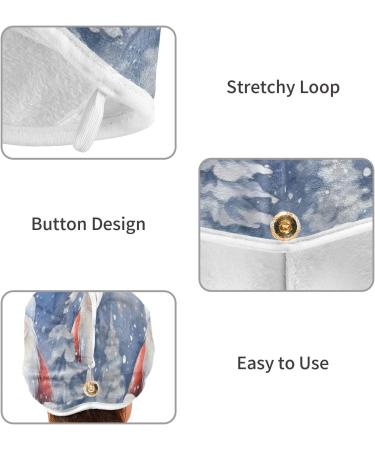 Winter Dwarf Hair Towel 2 Pack - Super Absorbent Quick Dry Hair Turbans for Women & Girls - Perfect Gift - Buy Online on GoSupps.com