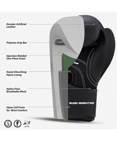 Starpro Boxing Gloves for Kids | 6oz Black Gloves for Ages 6-10 | Perfect Fit for Small Hands & Hand Protection - Buy Online on GoSupps.com