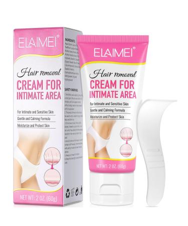 Intimate/Private Hair Removal Cream: Removing Unwanted Hair on Arms Underarms Legs Chests and Private Parts Painless Flawless Depilatory Cream Suitable for All Skin Types