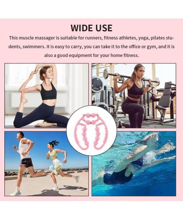 Buy Pink Rose Leg Massage Roller - Manual Cellulite & Muscle Relaxation Tool for Sore Muscles | International Shipping Available - Buy Online on GoSupps.com