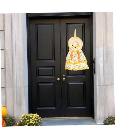 Zerodeko Thanksgiving Hanging Ornament Harvest Door Puppet Decor Fall Pendant Party Decoration Festival Scarecrow Doll Hanging As Shown 54x46cm - Buy Online on GoSupps.com