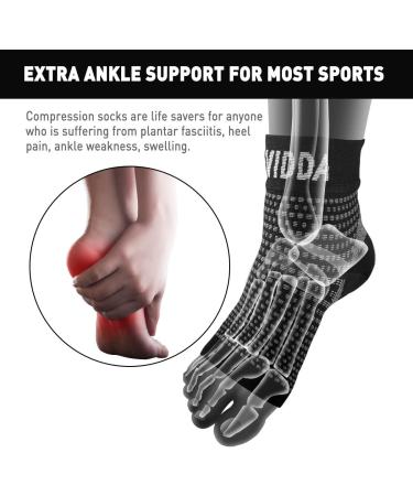 AVIDDA Plantar Fasciitis Compression Foot Sleejsonjarer, 2 Pairs - Ankle Support Brace for Men and Women - Buy Online on GoSupps.com